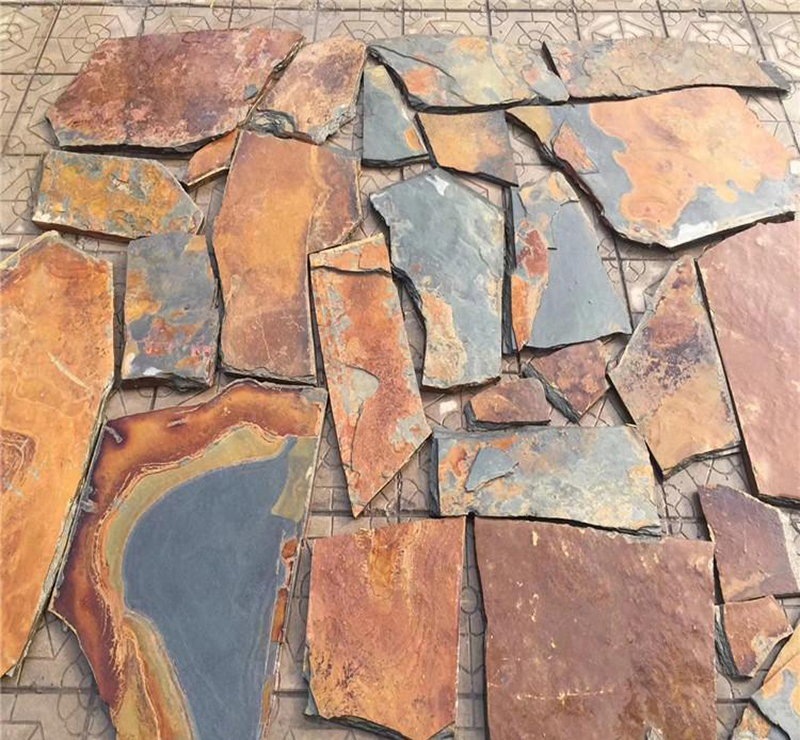 碎拼青片石與麻城芝麻白 碎拼石材的獨特魅力與加工藝術